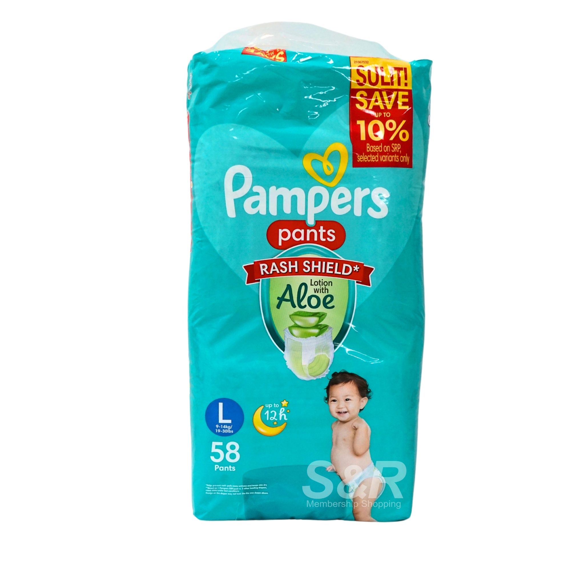 Pampers Pants Rash Shield with Aloe L 58s Pampers Pants Rash Shield with Aloe L 58s